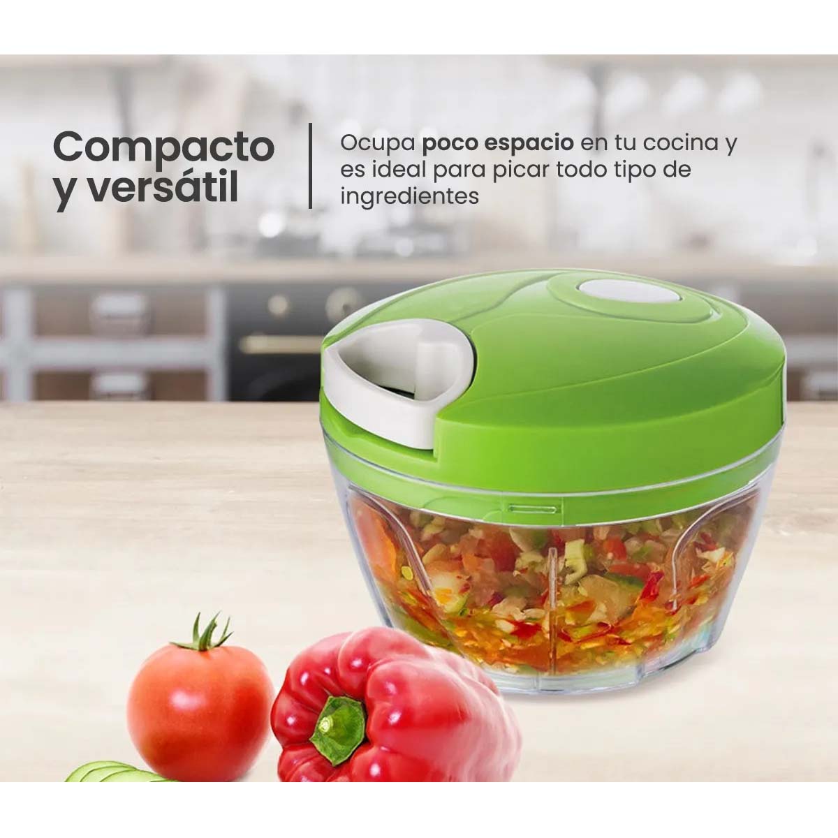 Miniatura 3 de Picadora Manual Multiusos Con Cordon